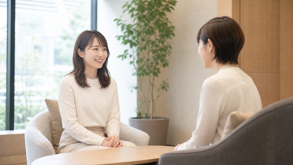 ミント新宿の面接で使う個室相談ルーム(人目を気にせず話せる完全個室)