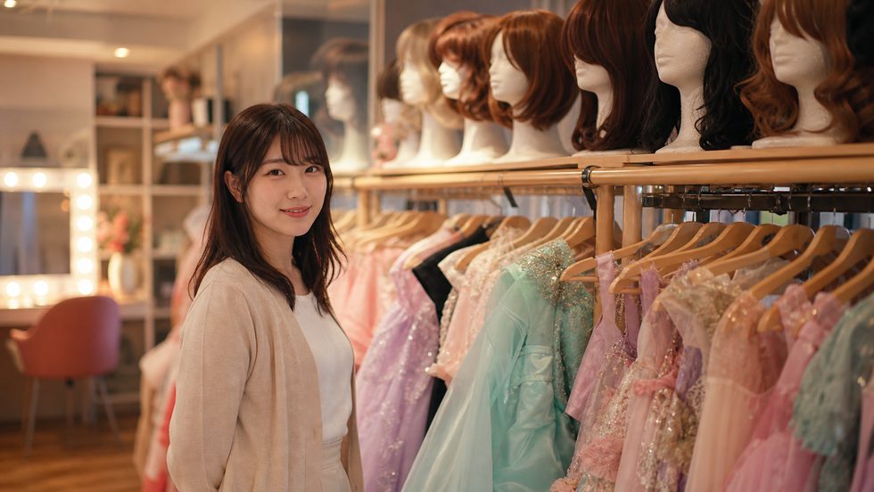 チャットレディ事務所のウィッグ無料レンタルコーナー(新宿の事務所)