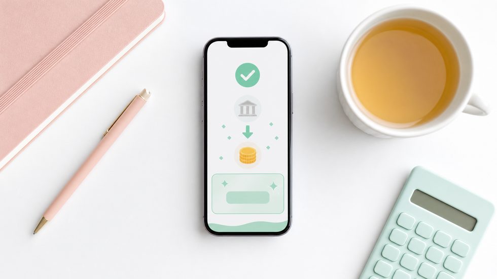 チャットレディの日払い振込イメージ(スマートフォンの入金通知画面)