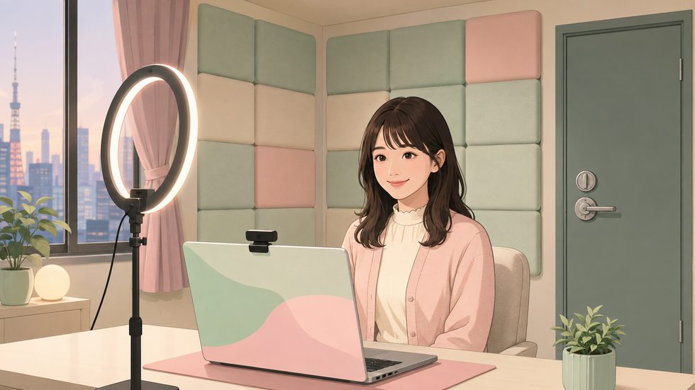 チャットレディの完全個室ルーム(防音・鍵付き)の内装