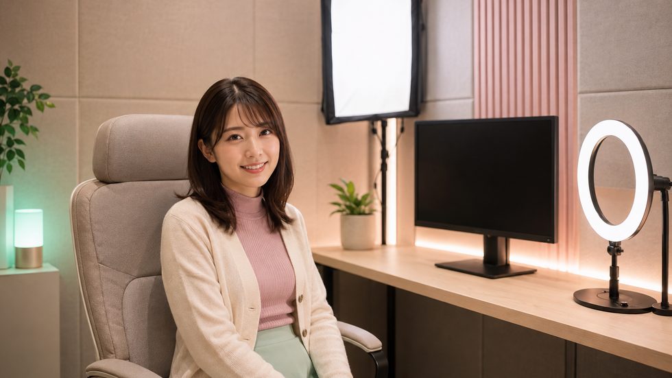 チャットレディの完全個室ルームの内装と配信環境(新宿・東新宿の事務所)