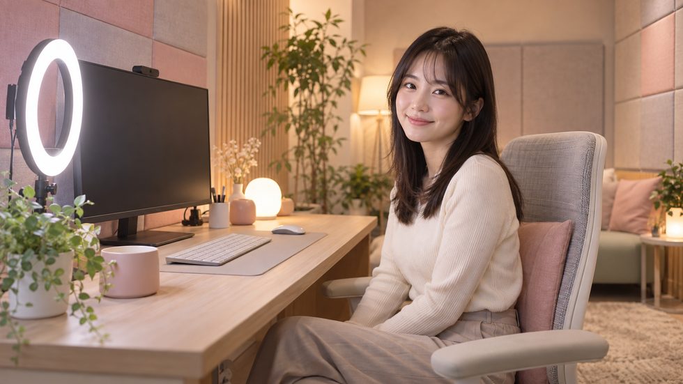 チャットレディの完全個室ルームの内装（新宿・東新宿の事務所）