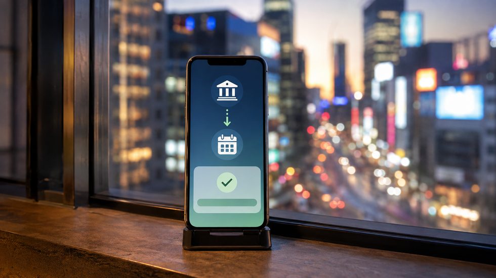 日払い報酬のスマホ振込通知画面イメージ