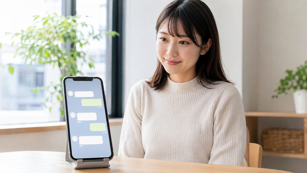 面接予約のLINE公式アカウント画面イメージ