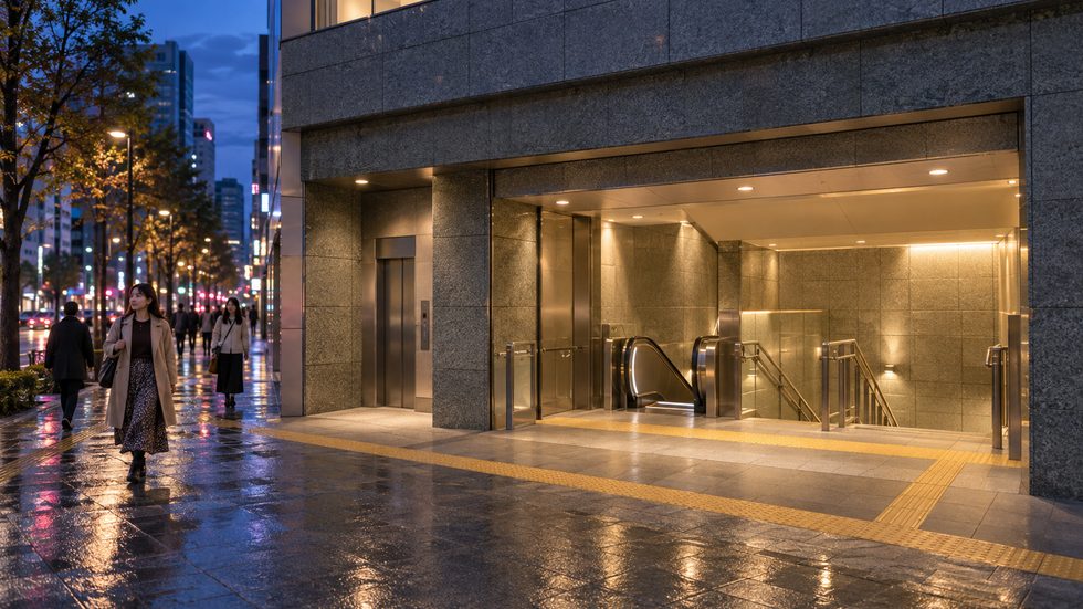 東新宿駅A2出口の外観（東京メトロ副都心線・都営大江戸線）