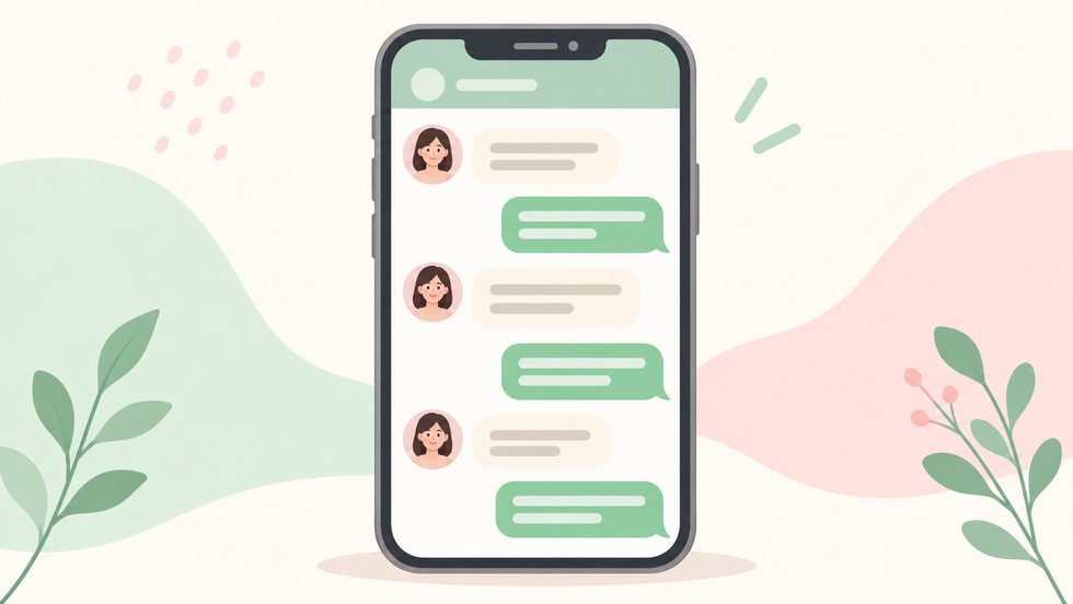 面接予約のLINE画面イメージ