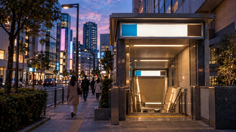 東京メトロ副都心線・東新宿駅A2出口の外観(新宿チャットレディ事務所の最寄り駅)