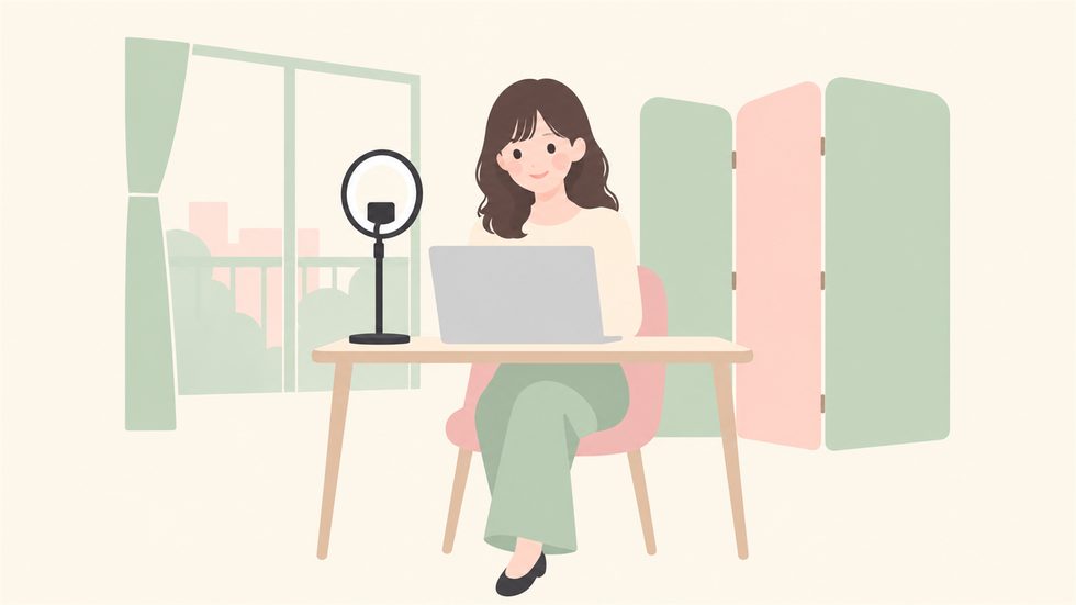 チャットレディの在宅配信環境(自宅のセットアップ例)