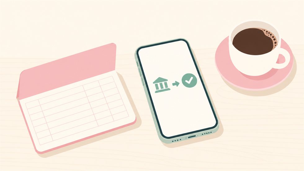 日払いの振込を知らせるスマホの通知と通帳のイメージ