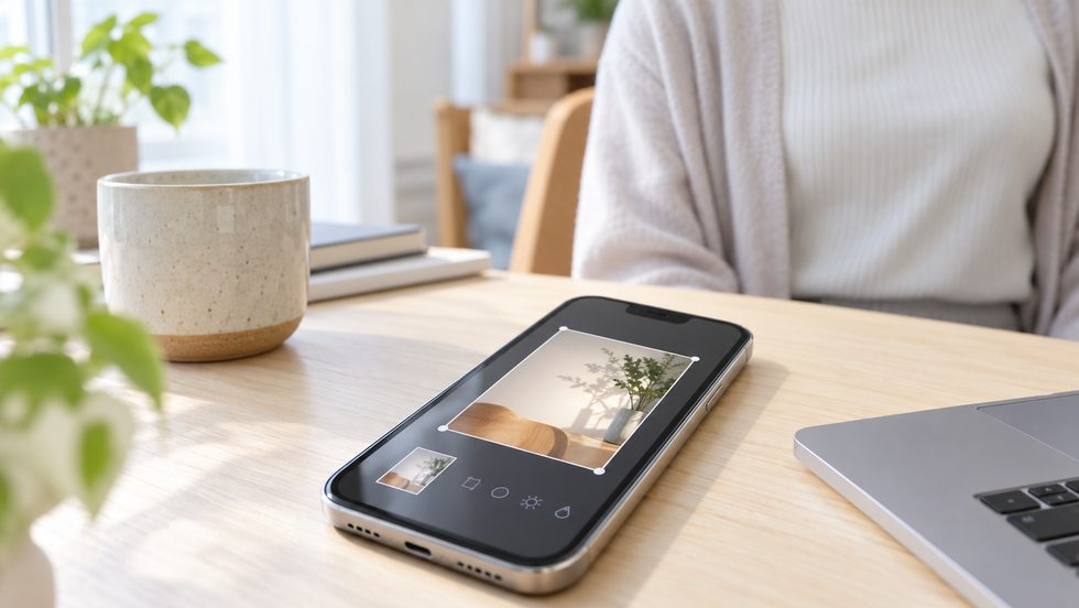 スマホで画面をスクリーンショットする操作のイメージ