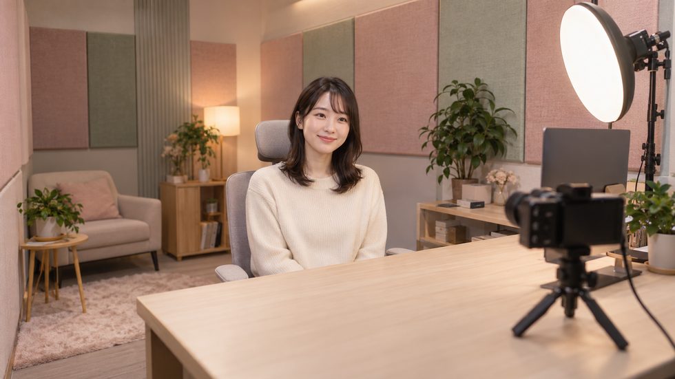 チャットレディの完全個室チャットルームの内装(新宿・東新宿の事務所)